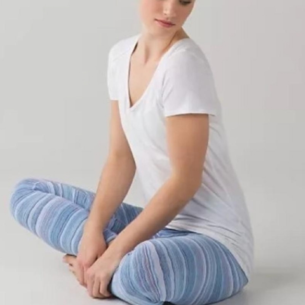 LULULEMON Caspian Blue/Lilac Wave High Times Pant.